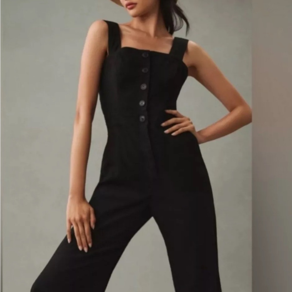 ANTHROPOLOGIE The Portside Colette Jumpsuit by Maeve sz 10